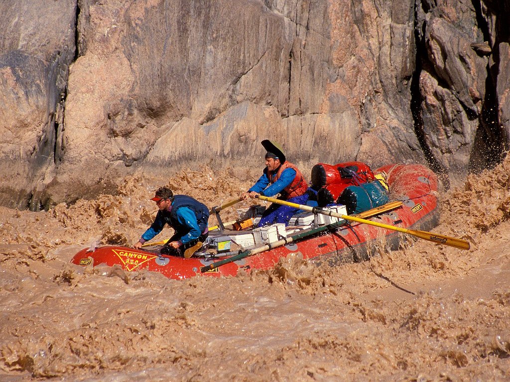 Running Granite Rapid, Colorado River, Grand Canyon National Park, Arizona